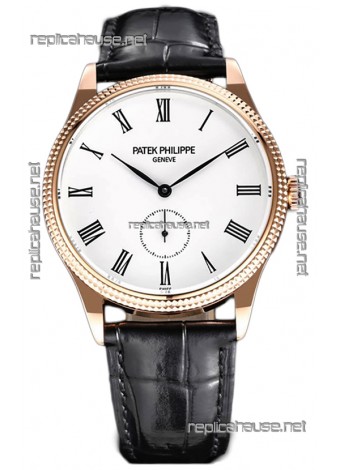 Patek Philippe Calatrava 5119G Rose Gold Casing 1:1 Mirror Replica Watch 