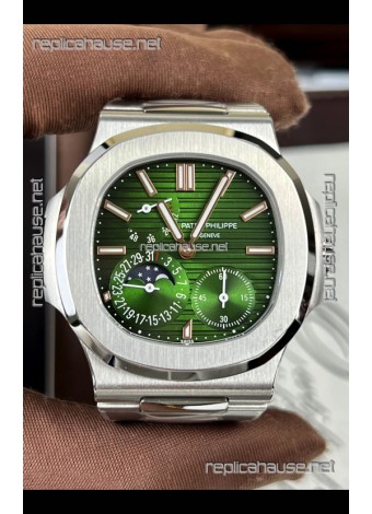 Patek Philippe Nautilus 5740 Perpetual Calendar Stainless Steel Green Dial Swiss Replica Watch