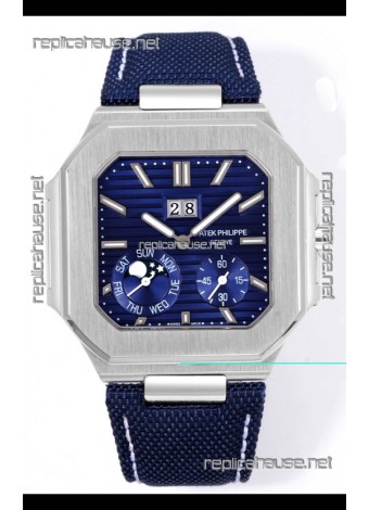 Patek Philippe Cubitus 5822 904L Steel Casing Blue Dial Swiss Replica Watch