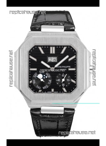 Patek Philippe Cubitus 5822 904L Steel Casing Black Dial Swiss Replica Watch