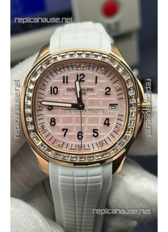 Patek Philippe Super Clone Aquanaut 5268R Rose Gold Automatic Pink Dial 38.8MM