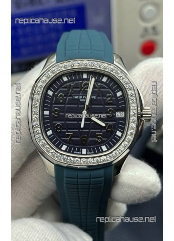 Patek Philippe Complications 5524G Calatrava Travel Time Off-Green Dial Replica Watch 