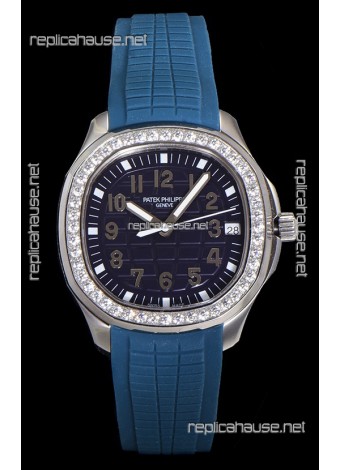Patek Philippe Super Clone Aquanaut Stainless Steel Blue Dial 38.5MM Watch 