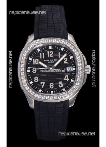 Patek Philippe Super Clone Aquanaut Stainless Steel Black Dial 38.5MM Watch 