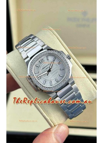 Patek Philippe Nautilus Super Clone 7010 32MM 1:1 Mirror Replica Steel Dial 