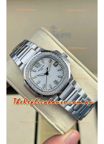 Patek Philippe Nautilus Super Clone 7010 32MM 1:1 Mirror Replica Steel Dial 