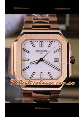 Patek Philippe Cubitus 5821 Rose Gold White Dial Swiss Replica Watch