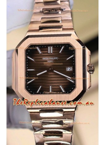 Patek Philippe Cubitus 5821 Rose Gold Brown Dial Swiss Replica Watch