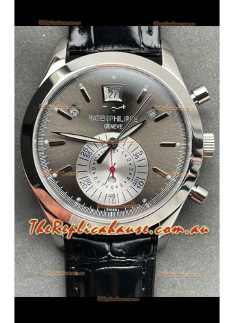 Patek Philippe Super Clone 5960P Annual Calandar Chronograph Steel Dial 1:1 Mirror Swiss Replica Watch