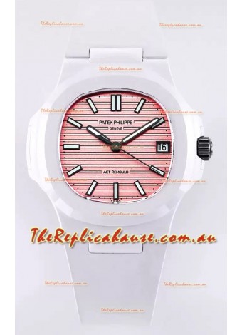 Patek Philippe Nautilus 5711 AET Remould Spiaggia Rosa Edition Swiss Replica Watch 