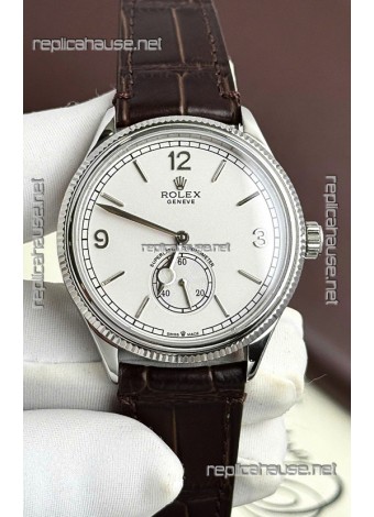 Rolex 1908 Perpetual Swiss Movement Replica Watch in Steel Casing White Dial 