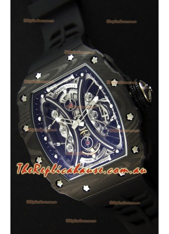 Richard Mille RM53-01 Pablo Mac Donough Black Carbon Case Swiss Replica Watch 
