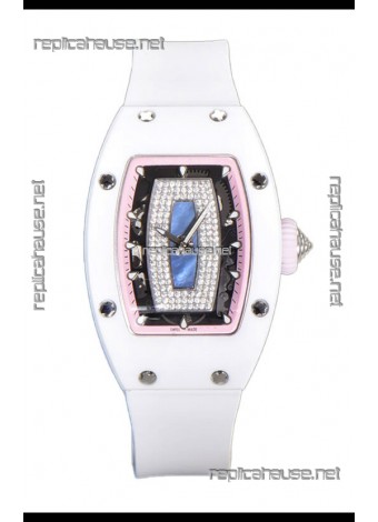 Richard Mille RM007 White Ceramic Pearl Dial Automatic Superclone Swiss Replica Watch