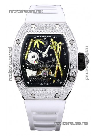 Richard Mille RM26-01 Tourbillon Panda Stainless Steel Casing Swiss Movement Watch   
