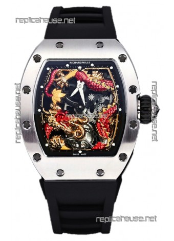 Richard Mille RM057 Dragon Dial Stainless Steel Watch in Swiss Automatic Movement