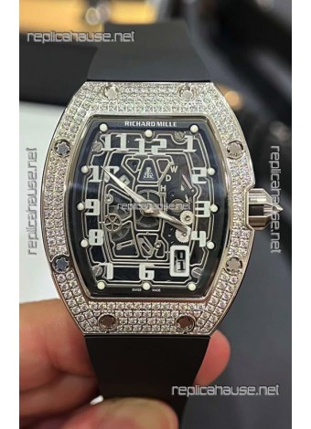 Richard Mille RM67-01 Diamonds Titanium Casing 1:1 Swiss Replica Watch 