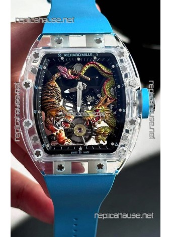 Richard Mille RM51-01 Sapphires Crouching Tiger Hidden Dragon Tourbillon Movement 1:1 Mirror Replica