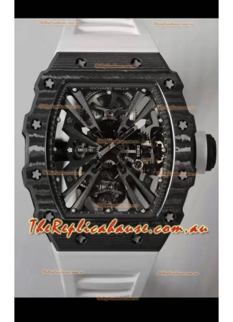 Richard Mille RM12-01 Carbon Fiber Case Genuine Tourbillon Movement 1:1 Mirror Replica Watch