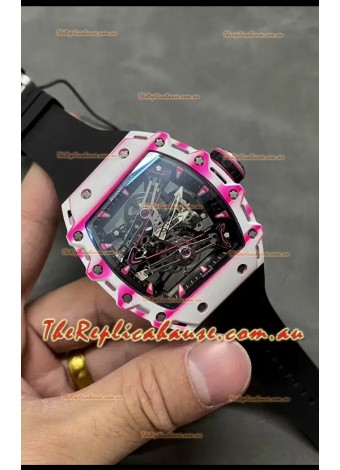 Richard Mille RM38-02 White Carbon Fiber Bubba Watson Genuine Tourbillon Movement 1:1 Mirror Replica