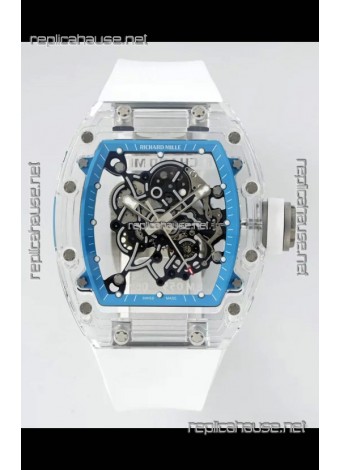Richard Mille RM055 Transparent Sapphires Casing with Genuine Tourbillon Super Clone Watch