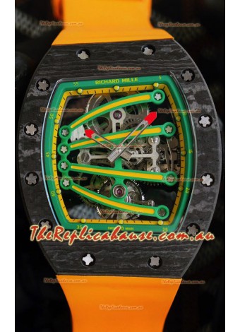 Richard Mille RM59-01 Genuine Tourbillon Movement in Black NTPT Carbon Casing