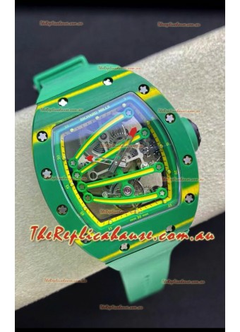 Richard Mille RM59-01 Genuine Tourbillon Movement in Green NTPT Carbon Casing