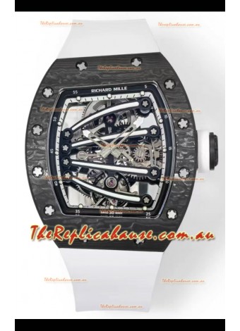 Richard Mille Super Clone RM59-01 Carbon NTPT Case Black Dial Swiss Replica Watch