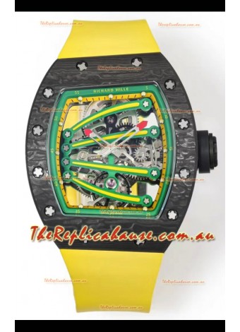 Richard Mille Super Clone RM59-01 Carbon NTPT Case Green Dial Swiss Replica Watch