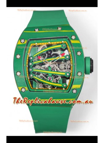 Richard Mille Super Clone RM59-01 Green Carbon NTPT Case Swiss Replica Watch