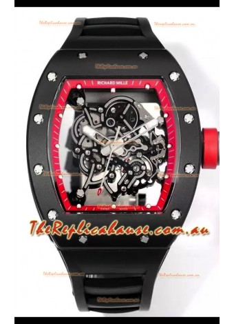 Richard Mille Super Clone RM055 Ceramic Casing with Genuine Tourbillon Watch 
