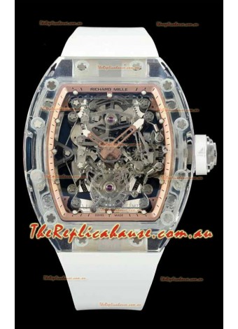 Richard Mille Super Clone 56-01 Transparent Sapphires Casing with Genuine Tourbillon Watch