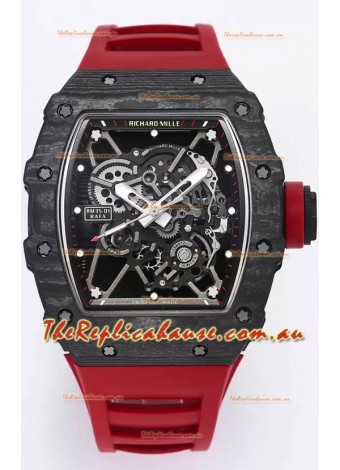 Richard Mille RM35-01 Rafael Nadal Carbon Fiber Casing with Genuine Tourbillon Super Clone Watch