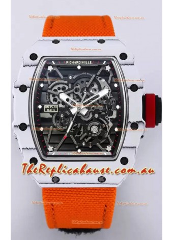 Richard Mille RM35-01 Rafael Nadal Carbon Fiber Casing with Genuine Tourbillon Super Clone Watch