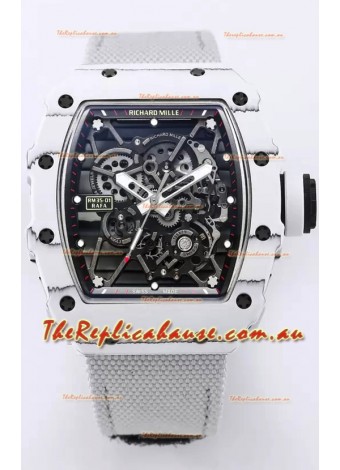 Richard Mille RM35-01 Rafael Nadal Carbon Fiber Casing with Genuine Tourbillon Super Clone Watch