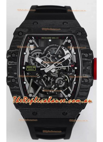 Richard Mille RM35-02 Rafael Nadal Carbon Fiber Casing with Genuine Tourbillon Super Clone Watch