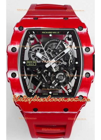Richard Mille RM35-02 Rafael Nadal Carbon Fiber Casing with Genuine Tourbillon Super Clone Watch
