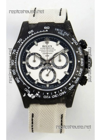 Rolex Daytona Super Clone DiW Cream Carbon V2 Edition Cal.4130 Movement Watch 