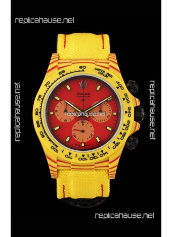 Rolex Daytona DiW Volcano Edition Watch - Forged Cabon Casing 1:1 Mirror Replica