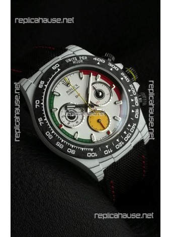 Rolex Daytona DiW Ferrari White Dial Edition Watch - Lightweight Forged Cabon Casing