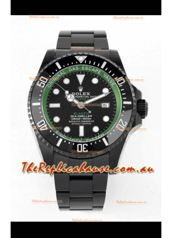 Rolex SeaDweller Deepsea BLAKEN Black Dial in 1:1 Mirror Quality - PVD Casing