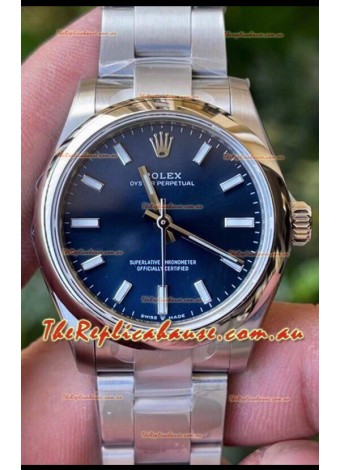 Rolex Oyster Perpetual REF#277200 31MM Swiss Movement Swiss Replica Blue Dial 904L Steel 1:1 Mirror Replica Watch