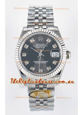Rolex Super Clone Datejust ETA 2688 Movement 31MM Stainless Steel Case Grey Dial Watch