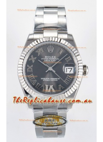 Rolex Super Clone Datejust ETA 2688 Movement 31MM Stainless Steel Case Grey Dial Watch