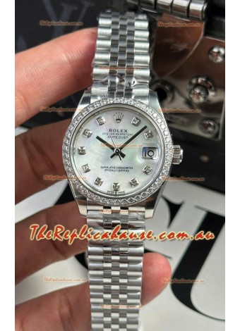 Rolex Super Clone Datejust ETA 2688 Movement 31MM Stainless Steel Case Pearl Dial Watch