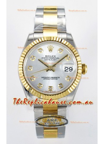 Rolex Super Clone Datejust ETA 2688 Movement 31MM Two Tone Yellow Gold Swiss Steel Dial 