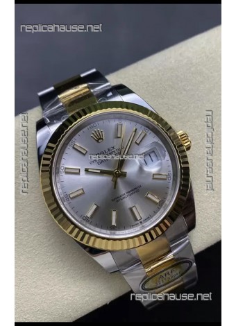 Rolex Datejust M126333 41MM ETA3235 72 Hours Power Steel Dial Oyster 1:1 Mirror Replica Yellow Gold 904L Steel