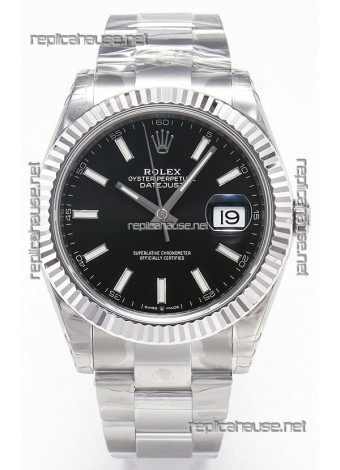 Rolex Datejust 126334 41MM ETA3235 72 Hours Power Black Dial Oyster 1:1 Mirror Replica