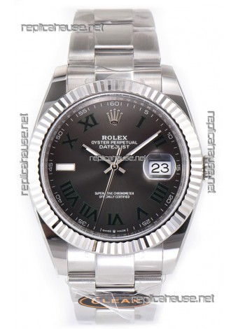 Rolex Datejust 126334 Wimbledon 41MM ETA3235 Slate Dial 72 Hours Power 1:1 Mirror Replica