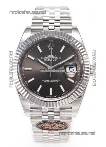 Rolex Datejust 126334 41MM ETA3235 72 Hours Power Grey Dial Oyster 1:1 Mirror Replica