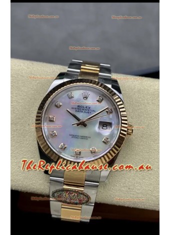 Rolex Datejust 126331 41MM ETA 3235 Swiss 1:1 Mirror Replica Watch in Rose Gold 904L Steel